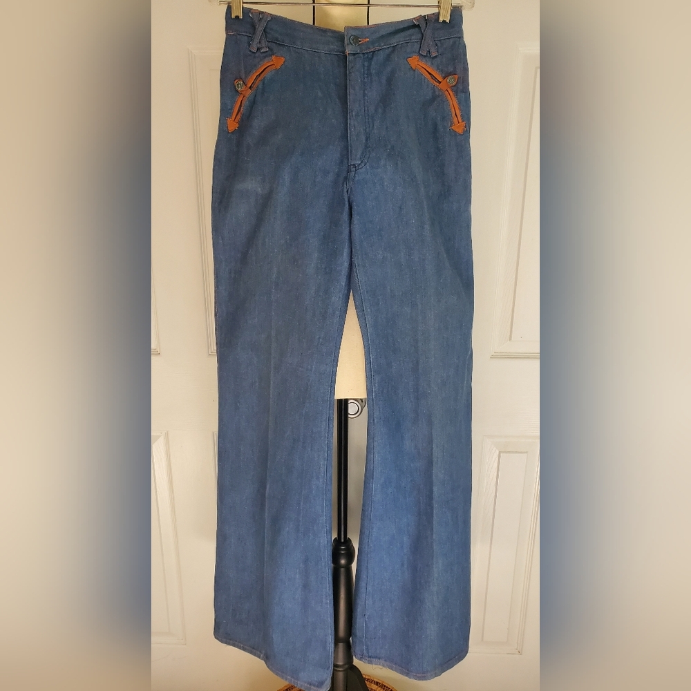 Vintage Faded Glory Blue Denim Bell Bottom Jeans